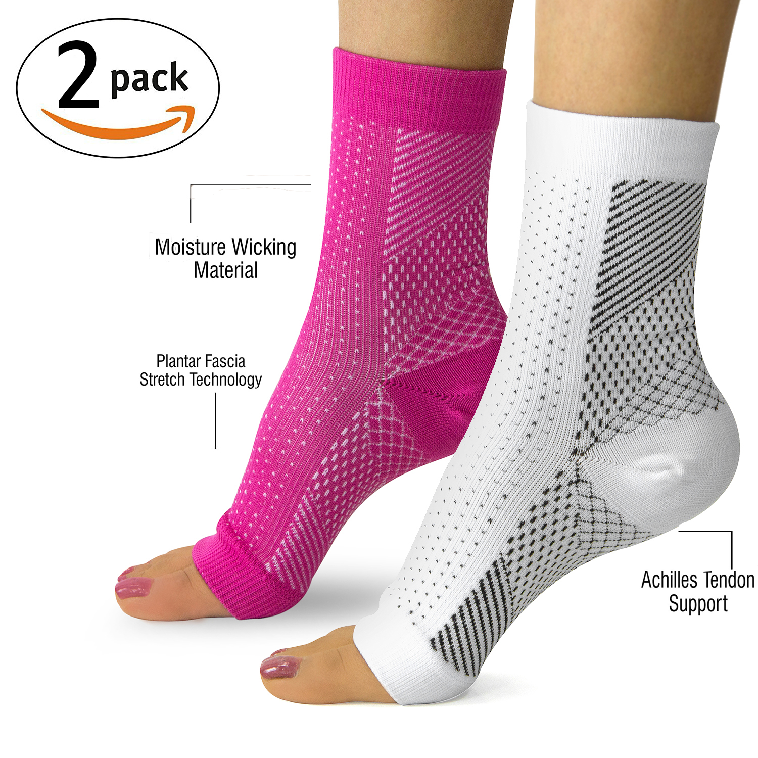 open toe ankle compression socks 2
