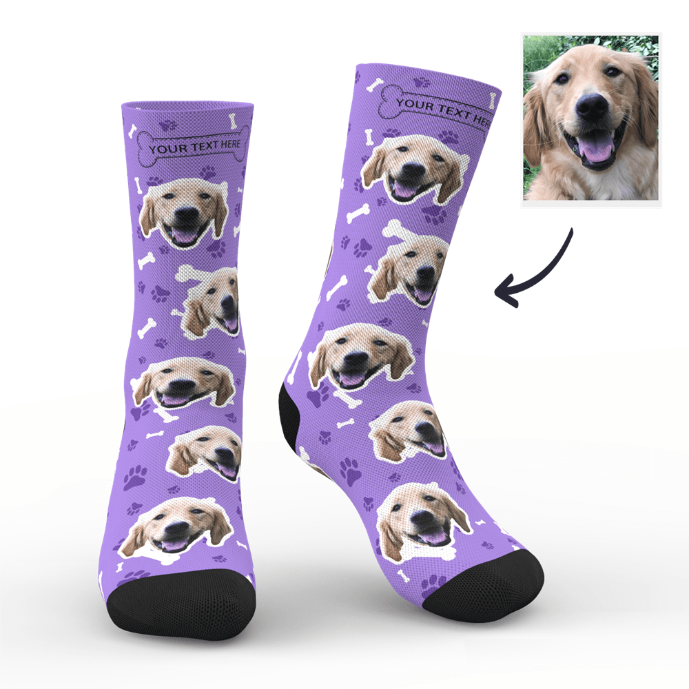 socks with dog face 1