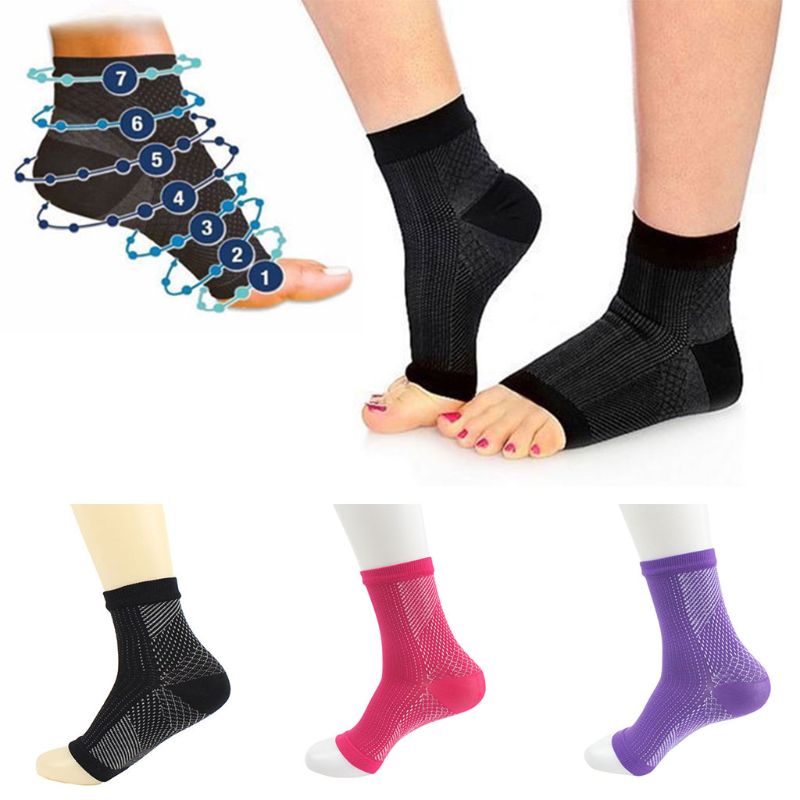 open toe ankle compression socks 1