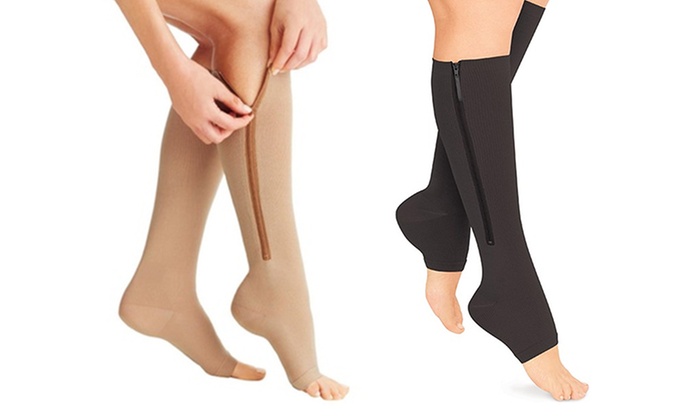 rated open toe compression socks 2