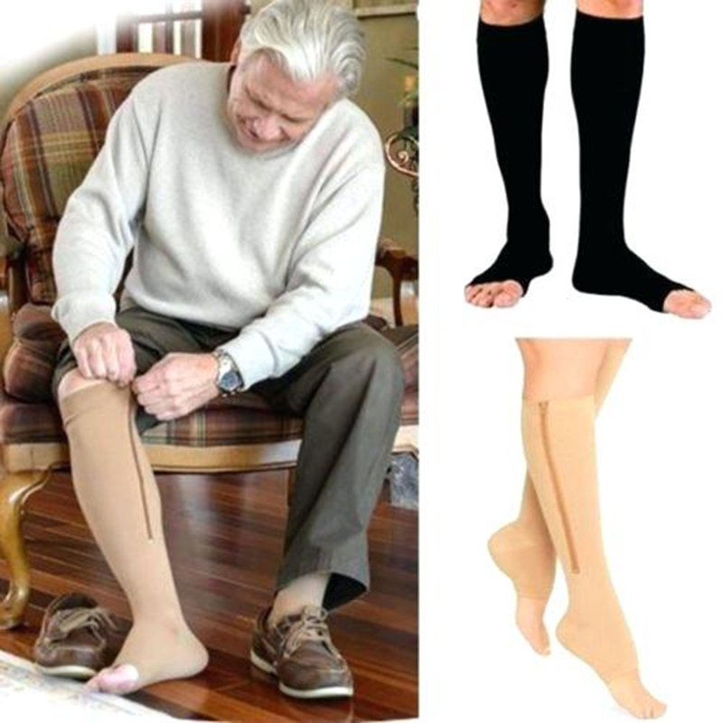 zipper compression socks 2